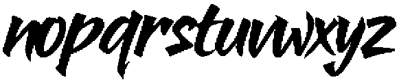 Holigans Attack otf (400) Font LOWERCASE