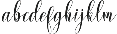 Holigentha Regular otf (400) Font LOWERCASE