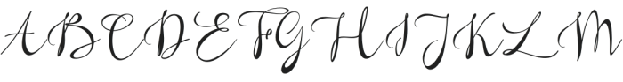 Holigh seligh Regular otf (400) Font UPPERCASE