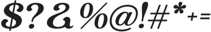 Holimole Extra Bold Italic otf (700) Font OTHER CHARS