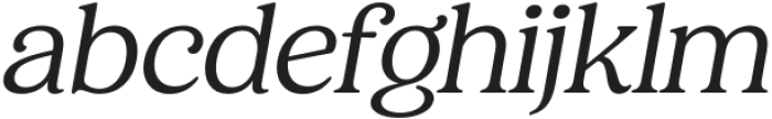 Holimole Italic otf (400) Font LOWERCASE