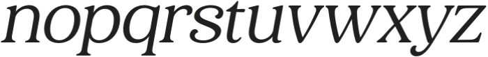 Holimole Italic otf (400) Font LOWERCASE