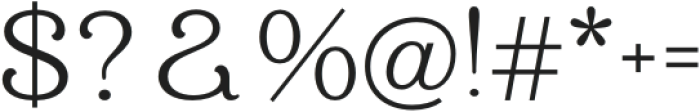 Holimole Light otf (300) Font OTHER CHARS