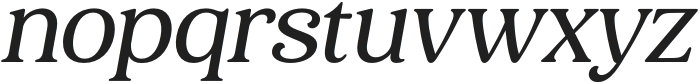 Holimole Medium Italic otf (500) Font LOWERCASE