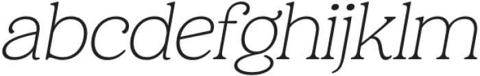 Holimole Thin Italic otf (100) Font LOWERCASE