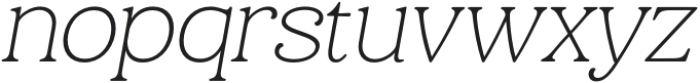 Holimole Thin Italic otf (100) Font LOWERCASE