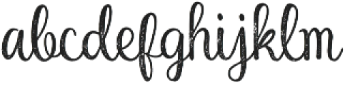 Holistic Script Rough otf (400) Font LOWERCASE