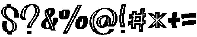 Holizone otf (400) Font OTHER CHARS