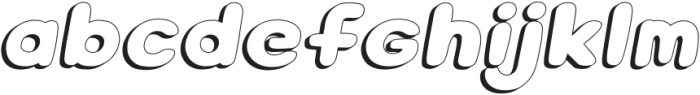 HollaBear 3D Italic otf (400) Font LOWERCASE