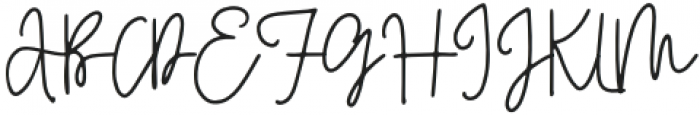 Hollens Regular otf (400) Font UPPERCASE