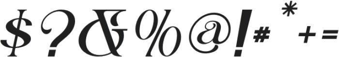 Hollirood-Italic otf (400) Font OTHER CHARS