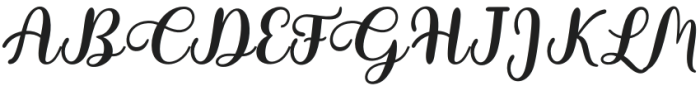 HollyJolly-Italic otf (400) Font UPPERCASE