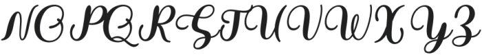 HollyJolly-Italic otf (400) Font UPPERCASE