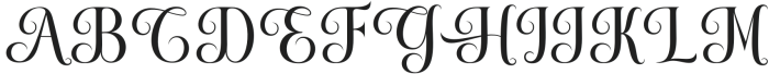 Holstein Regular otf (400) Font UPPERCASE
