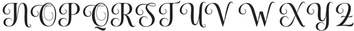Holstein Regular otf (400) Font UPPERCASE