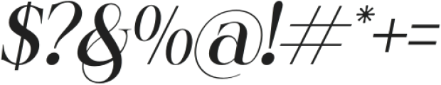 Holybirth Italic otf (400) Font OTHER CHARS