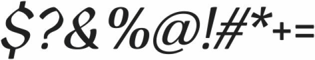 Homade Medium Italic ttf (500) Font OTHER CHARS
