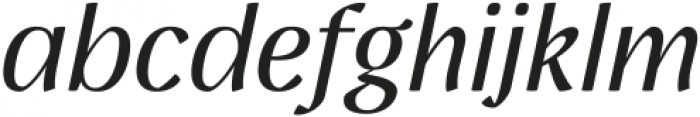 Homade Medium Italic ttf (500) Font LOWERCASE