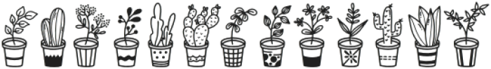 Home Plants Regular otf (400) Font UPPERCASE