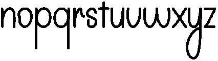 Home Writing Regular otf (400) Font LOWERCASE