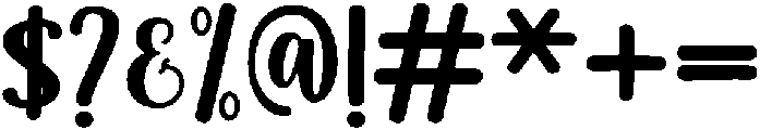 Homemade Regular otf (400) Font OTHER CHARS