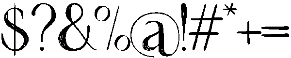 Homemade Regular otf (400) Font OTHER CHARS