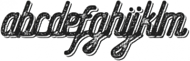 Hometown Script Bold Rough Shad otf (700) Font LOWERCASE