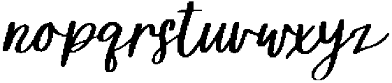 Homeward Script Regular otf (400) Font LOWERCASE