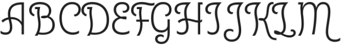 Hominer Script Regular otf (400) Font UPPERCASE