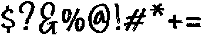 Honest Mistake otf (400) Font OTHER CHARS