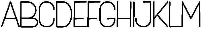 Honest Regular otf (400) Font UPPERCASE