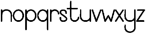 Honest Regular otf (400) Font LOWERCASE