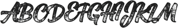 Honest Script Bold Rough otf (700) Font UPPERCASE