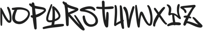 Honey Bear Graffiti Font Regular otf (400) Font UPPERCASE