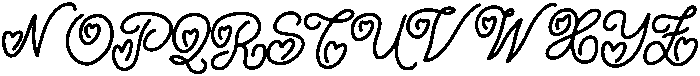 Honey Bloom Script otf (400) Font UPPERCASE