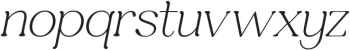 Honey Cloudlight Italic otf (300) Font LOWERCASE