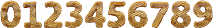 Honey Comb 3D Regular otf (400) Font OTHER CHARS