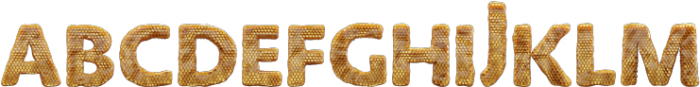 Honey Comb 3D Regular otf (400) Font UPPERCASE