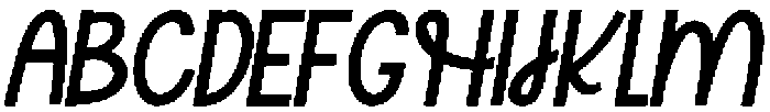 Honey Italic otf (400) Font UPPERCASE