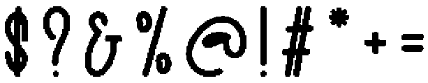 Honey Moon Regular otf (400) Font OTHER CHARS