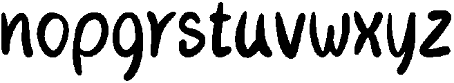 Honey bee Regular otf (400) Font LOWERCASE