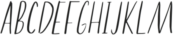 HoneyBell - Sans Serif - Italic otf (400) Font LOWERCASE
