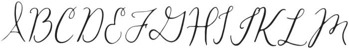 Honeybell Script - Broken Script - Regular otf (400) Font UPPERCASE