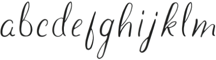 Honeybell Script - Broken Script - Regular otf (400) Font LOWERCASE