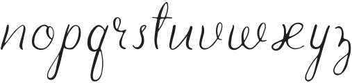 Honeybell Script - Broken Script - Regular otf (400) Font LOWERCASE