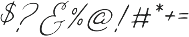 Honeybell Script - Italic otf (400) Font OTHER CHARS