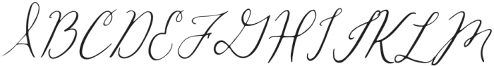 Honeybell Script - Italic otf (400) Font UPPERCASE
