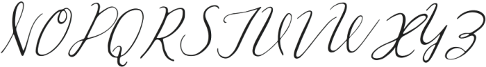 Honeybell Script - Italic otf (400) Font UPPERCASE