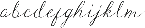 Honeybell Script - Italic otf (400) Font LOWERCASE