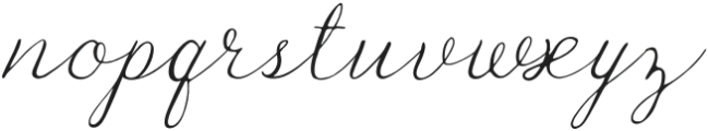 Honeybell Script - Italic otf (400) Font LOWERCASE